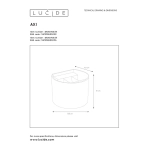 Kinkiet AXI LED 1x6W 2700K IP54 czarny 69201/06/30 Lucide - zdjęcie dodatkowe 4